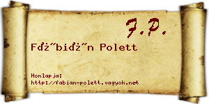 Fábián Polett névjegykártya